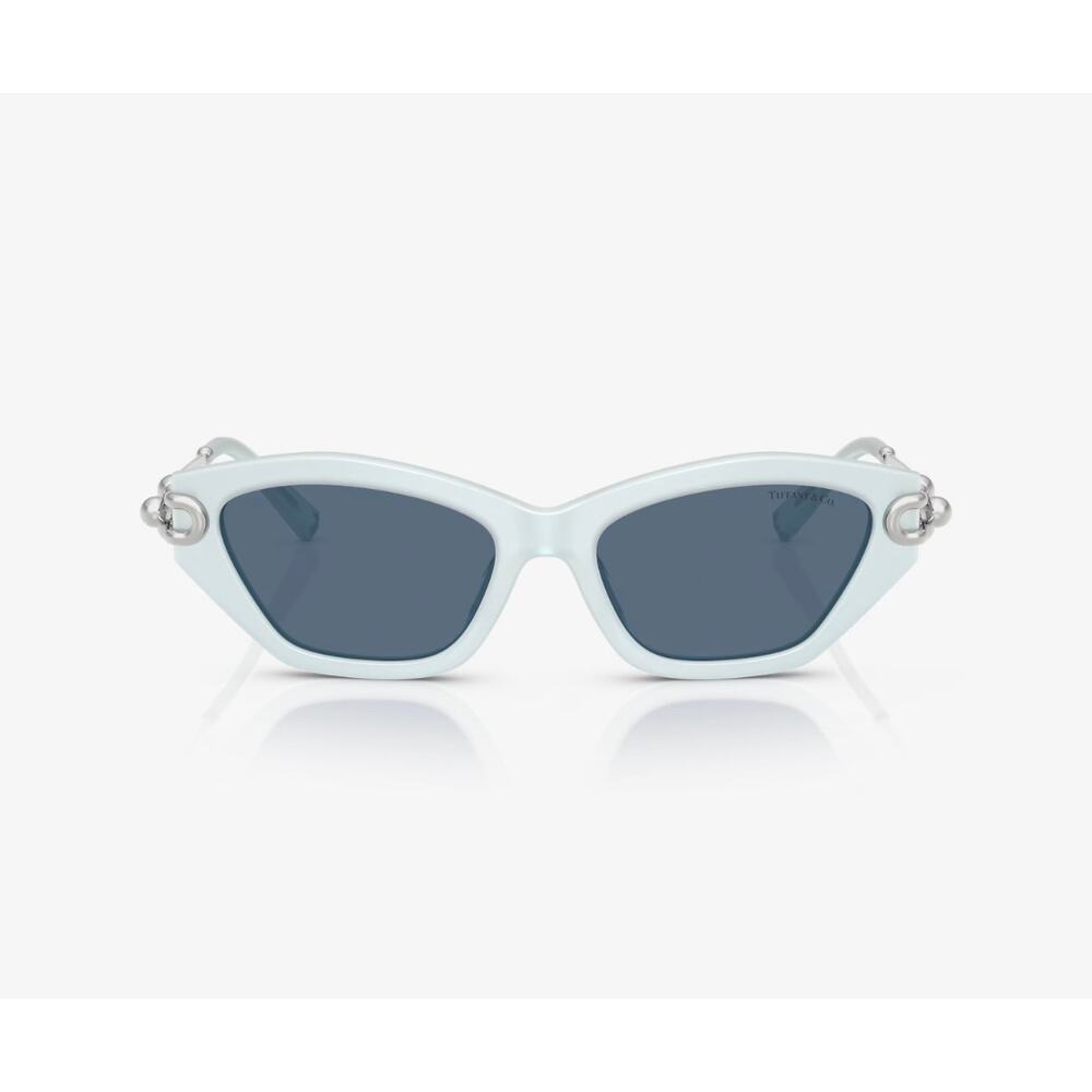Retro Tiffany & Co Frosted Pale Sapphire Cat Eye TF4231U excellent condition